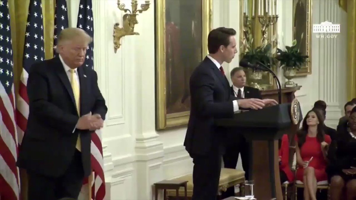Just came from the White House Social Media Summit where I had chance to stand alongside @realDonaldTrump and talk about why we need to stop Big Tech from discriminating against conservatives #Section230 #SocialMediaSummit