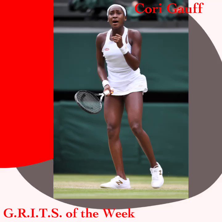 #GRITSoftheWeek goes out to the remarkable young lady, #CoriGauff. The 15 year old southerner made history this week at #wimbeldon after she advanced all the way to the 4th round before being eliminated by #SimonaHalep. Gauff is the youngest to advance at Wimbledon since 91’. https://t.co/9tp7k7XEja