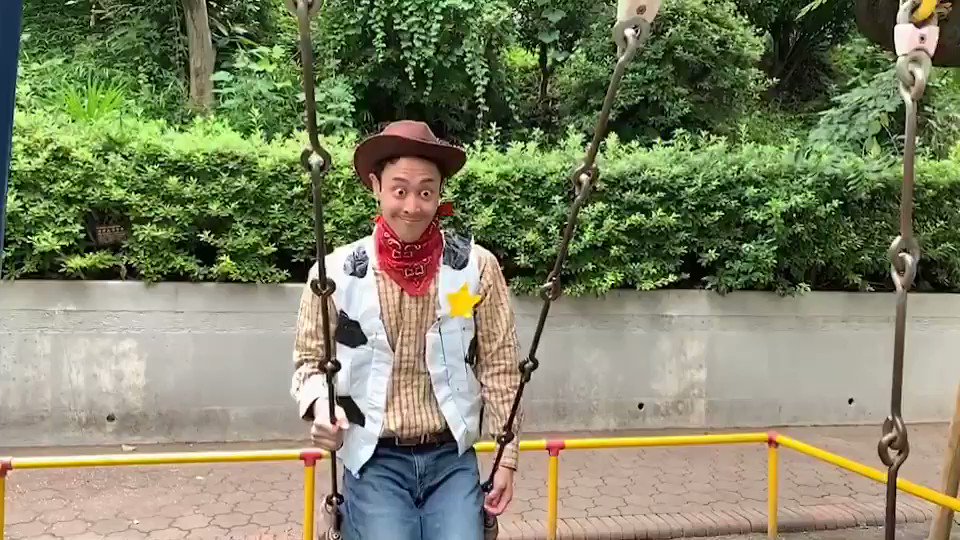 『ブランコに乗るウッディーのマネ』 by風呂たくやさん!!!!!!!爆笑