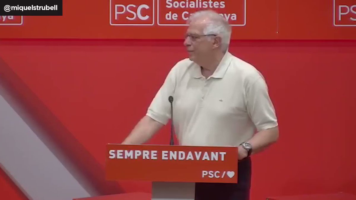 En Catalogne, nous sommes habitués a les sorties de piste de M. Borrell...
#StopBorrell