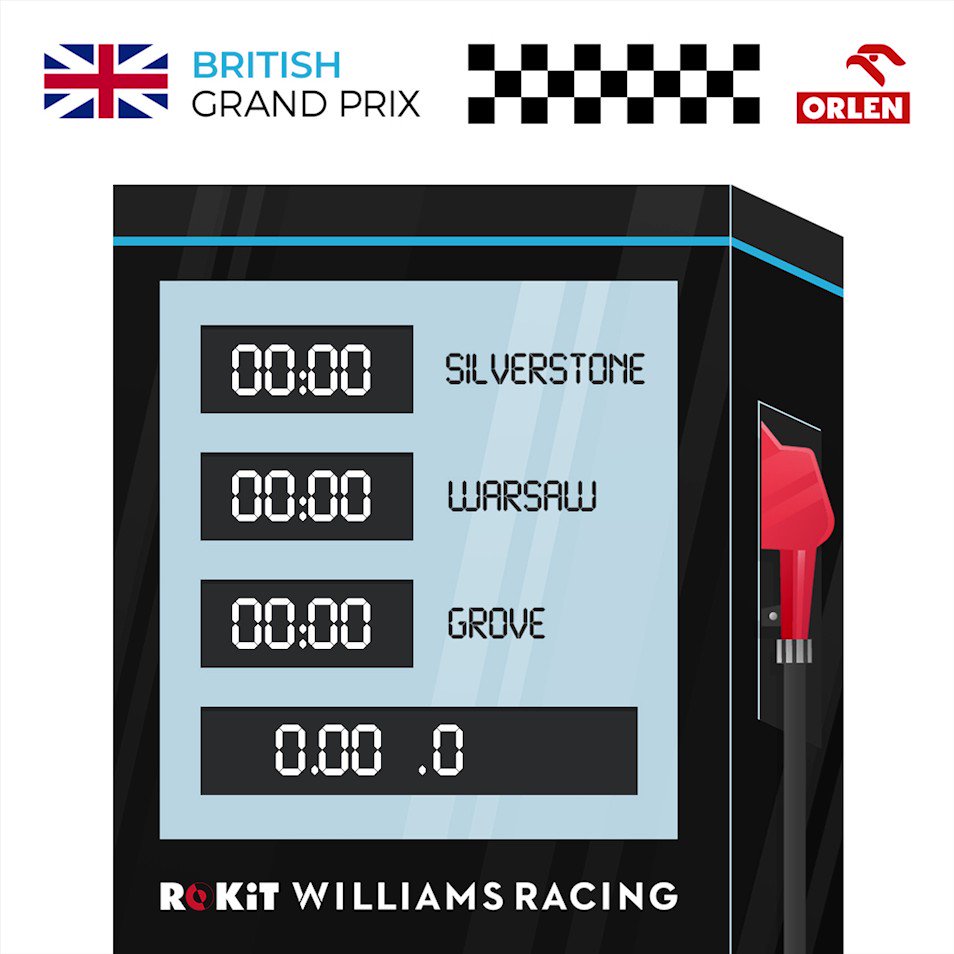 Wondering what time our home race starts tomorrow? Our partners at @PKN_ORLEN are here to help #BritishGP 🇬🇧