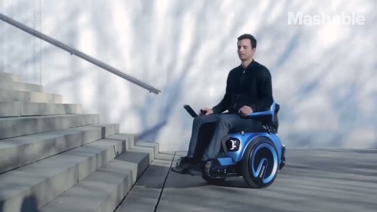 Students in Switzerland have developed a prototype called Scewo, a wheelchair that can climb stairs by incorporating three components of traction.
By @mashable
Follow @mashable @GaneshAtkale
#digital #tech #technology #machine #science