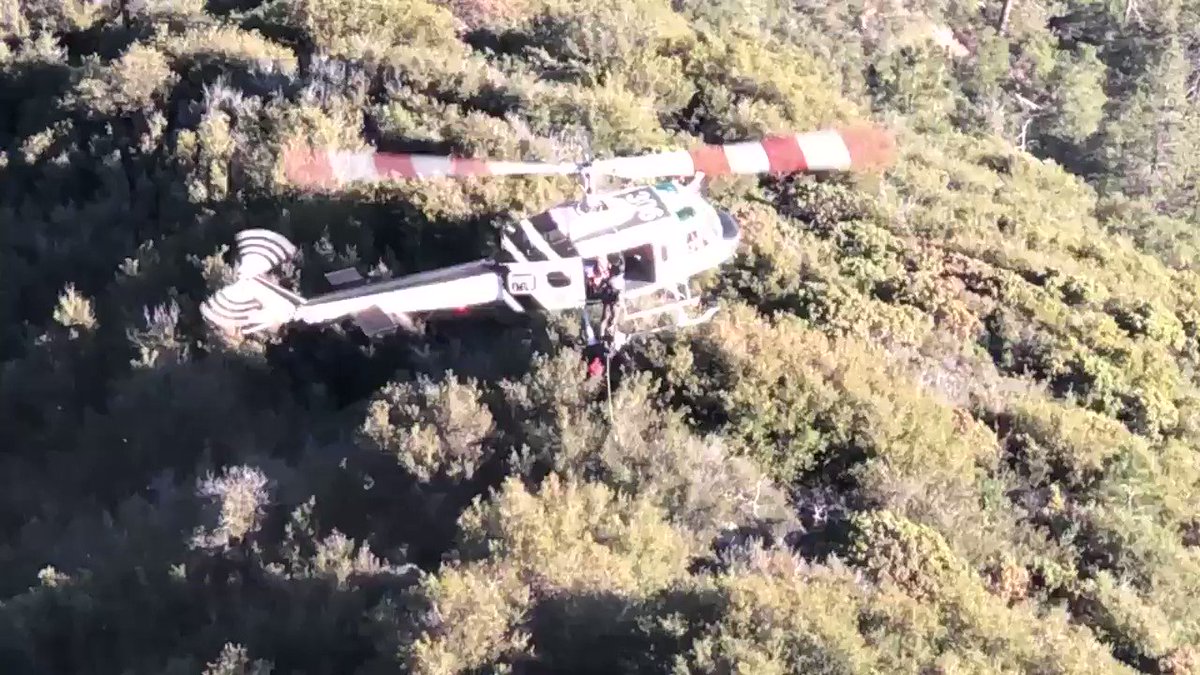 Busy day for Sheriff’s Air Rescue 306 today. The crew hoist rescued a disoriented hiker near Big Bear and an injured hiker from Mt. Baldy. As a reminder, please be prepared for the elements of the outdoors to include letting friends or family know your intentions of travel.