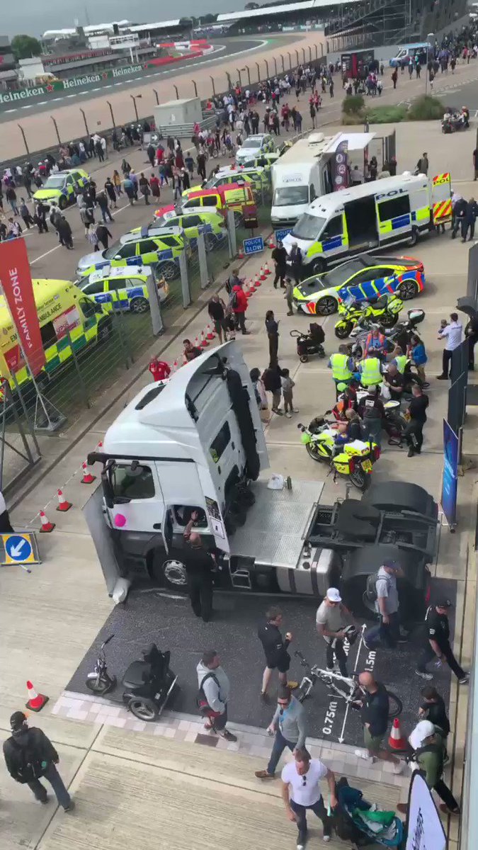 An excellent weekend at @SilverstoneUK for the #BritishGrandPrix with @HighwaysEngland @MarieBiddulph1 @999flymo @MedicAlertUK @BMW engaging with 1000’s of you lovely people! Thanks for all the positive messages- we hope you all had fun and maybe learnt something too! Stay safe.