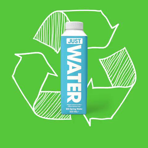 Reduce, reuse, ♻️! The entire life cycle of a sustainable product matters 🙌 #JUSTWater