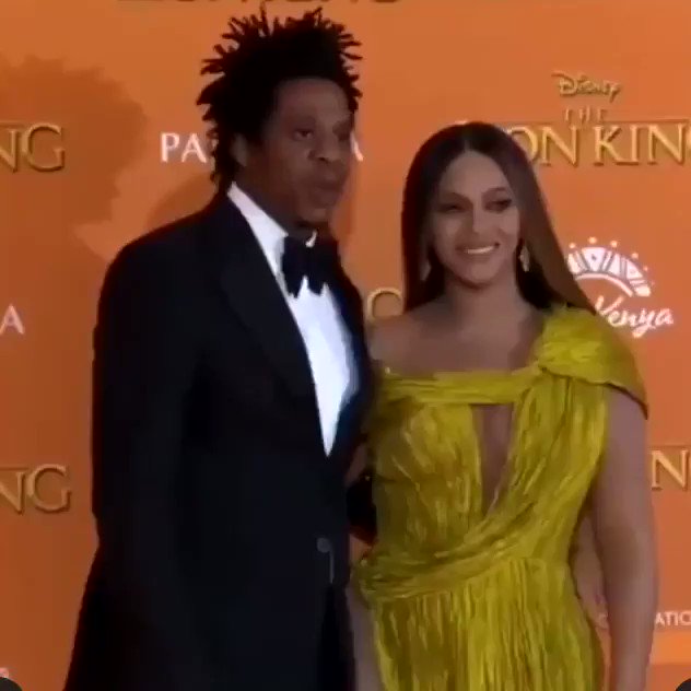 Bey & Jay at The Lion King premiere in London❤️