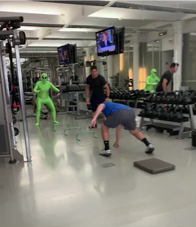 He’s training to free the aliens at Area 51...