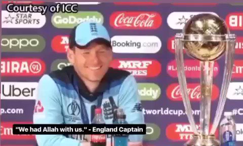 Brother Eoin Morgan Bhai! ♥️Dil Dil Englistan Jan Jan Englistan! Englistan Zindabad! #WeHaveWeWill #EnglandBroughtitHome #England #CWCFinal19 #CWCFINAL #PakistanZindabad #Muslim #Islam #Juma #Quran #Muftimenk #NoumanAliKhan #Pakistan #Jumamubarak #WeAreEngland #islamic