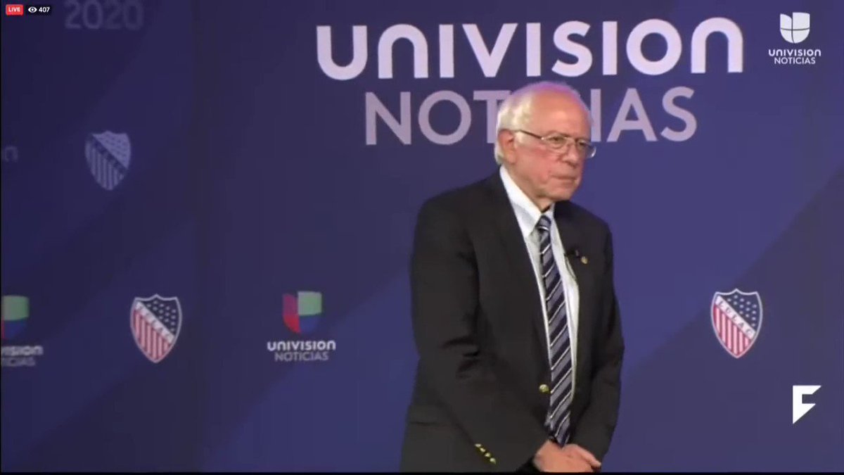 Bernie Sanders was asked if he'd let Americans keep their private health insurance if they wanted to. He said no! #MedicareForAll #M4A