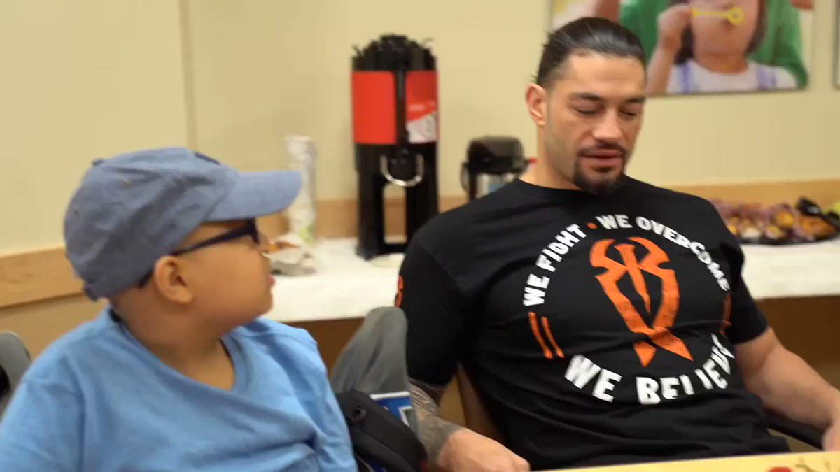 .@WWERomanReigns paid a very special visit to @MontefioreNYC this morning before #RAW! Children like Miguel are an inspiration to so many. ❤️ #ConnorsCure @ConnorsCure