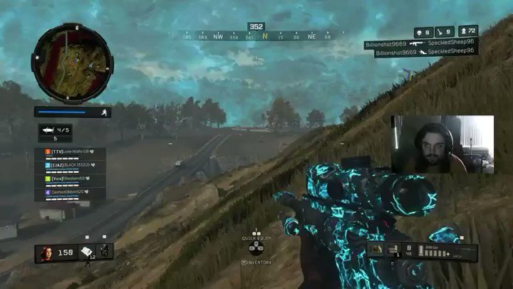 Seriously though, the Locus is OP! I didn't even have an extended barrel on & this is what the bullet drop is like 😮
#bo4 #blackops4 #blackout #cod #callofduty #xb1 #xbox #twitch #twitchclips #smallstreamer #smallstreamers #gamer #battleroyale #br #snipes #sniper