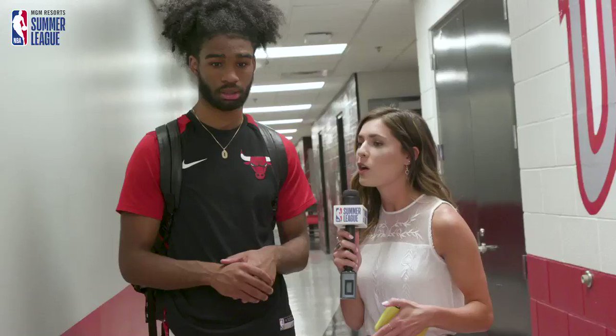 Before the 2019 @NBASummerLeague is in the books, @jesslucerolive had to get @CobyWhiteβs biggest wooow moment from his time in Las Vegas.