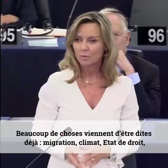 Belle performance ce matin de @vonderleyen. La plus progressiste des conservatrices que j’aie entendue. Elle s’engage bien au-delà des lignes de son propre groupe et du Conseil! Des lacunes bien sûr, sur lesquelles je suis revenue Le numérique la PAC et... la santé! #vonderlayen