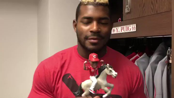 Who is coming to the @Reds game tomorrow for the Wild Horse bobble head?? I see you there πππ