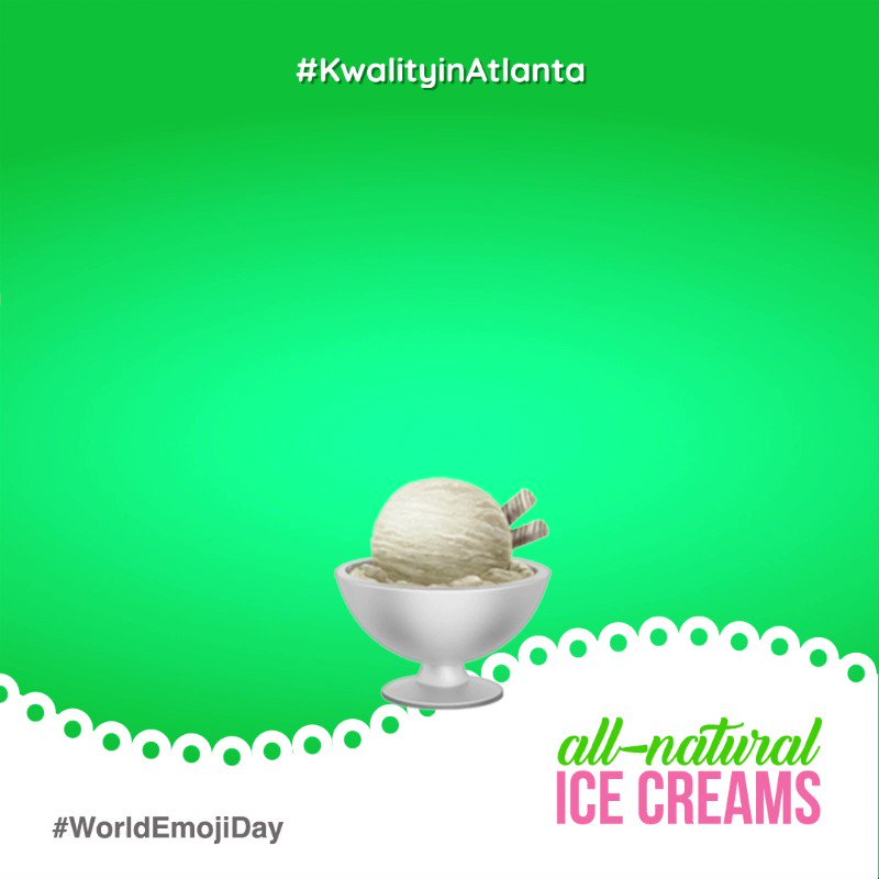The go-to emojis that perfectly describe our real fruit ice-creams.
.
.
.
#kwalityinatlanta #icecreamshop #icecreamlove #icecreamlovers #icecreamofinsta #desserts #icecreamaddict #atlantafoodies #atlantalife #weloveatl #iloveatl #atlantaga #atlnights #sandysprings #emojiday