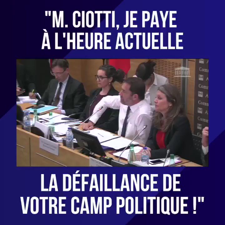 Team Progressistes. (@TeamProgressist) on Twitter photo 2019-07-18 06:56:15 Cest un @CCastaner en grande forme hier soir qui a dit ses quatre vérités à Eric Ciotti : « Vous avez osé parler des heures supplémentaires des forces de l’ordre. Mais M. Ciotti, pourquoi sont-ils obligés de les faire ? C’est parce que vous avez supprimé 12 500 postes ! » Cest un @CCastaner en grande forme hier soir qui a dit ses quatre vérités à Eric Ciotti : « Vous avez osé parler des heures supplémentaires des forces de l’ordre. Mais M. Ciotti, pourquoi sont-ils obligés de les faire ? C’est parce que vous avez supprimé 12 500 postes ! »