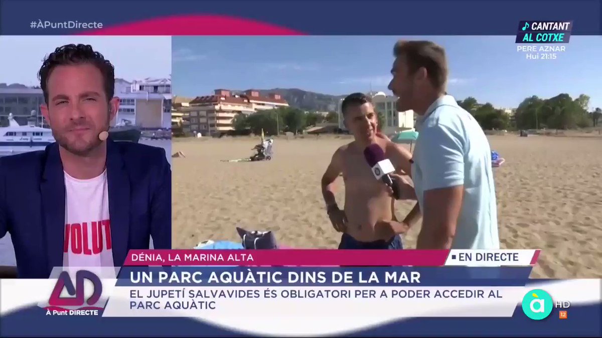 Sabíeu que les algues són brutícia? Això li ha dit este madrileny a @dtorres_apunt en @APuntdirecte. De segur que les platges de Madrid estan més netes. Nosaltres coincidim amb @_joanlopez i @_soniafernandez: este xic és un expert. Ens ho ha comentat @_MiK3L_. (17/07/2019)