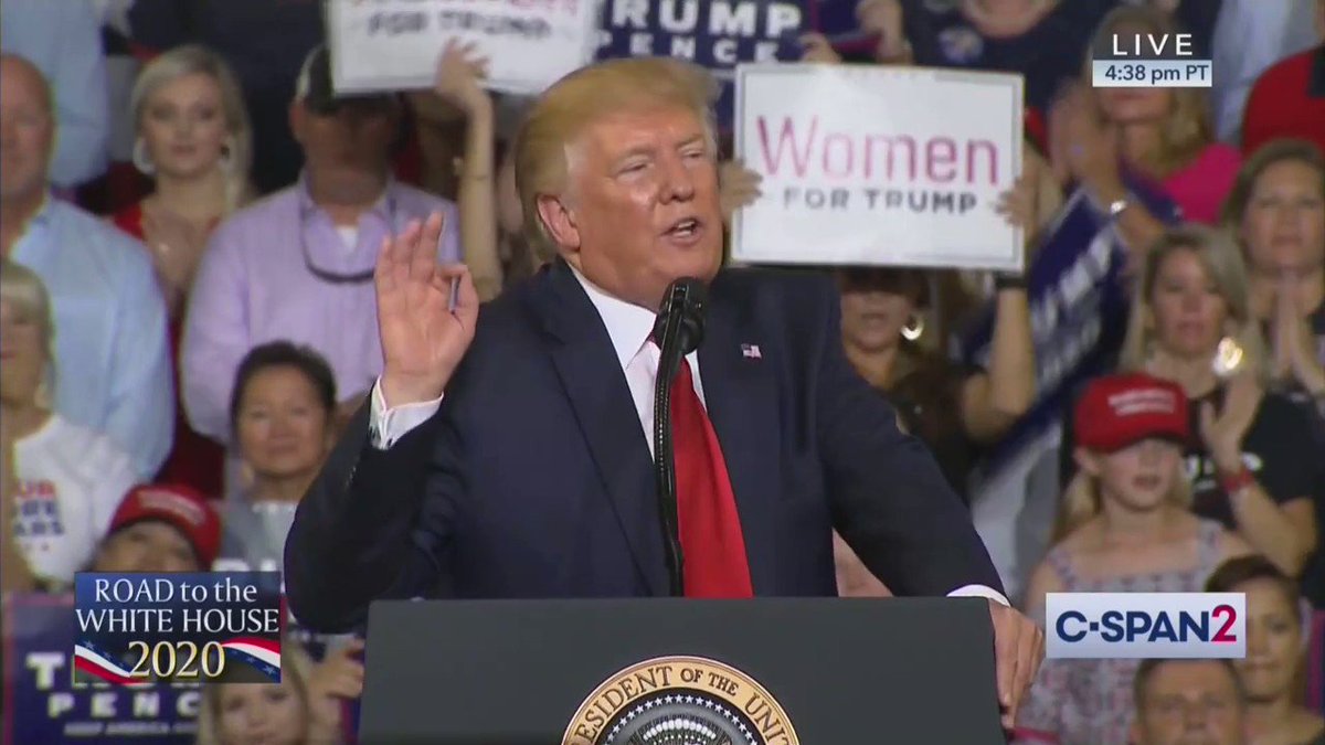 Trump War Room (@TrumpWarRoom) on Twitter photo 2019-07-17 23:51:48 WATCH: President Trump thanks all the House Democrats who voted overwhelmingly against impeachment today. WATCH: President Trump thanks all the House Democrats who voted overwhelmingly against impeachment today.