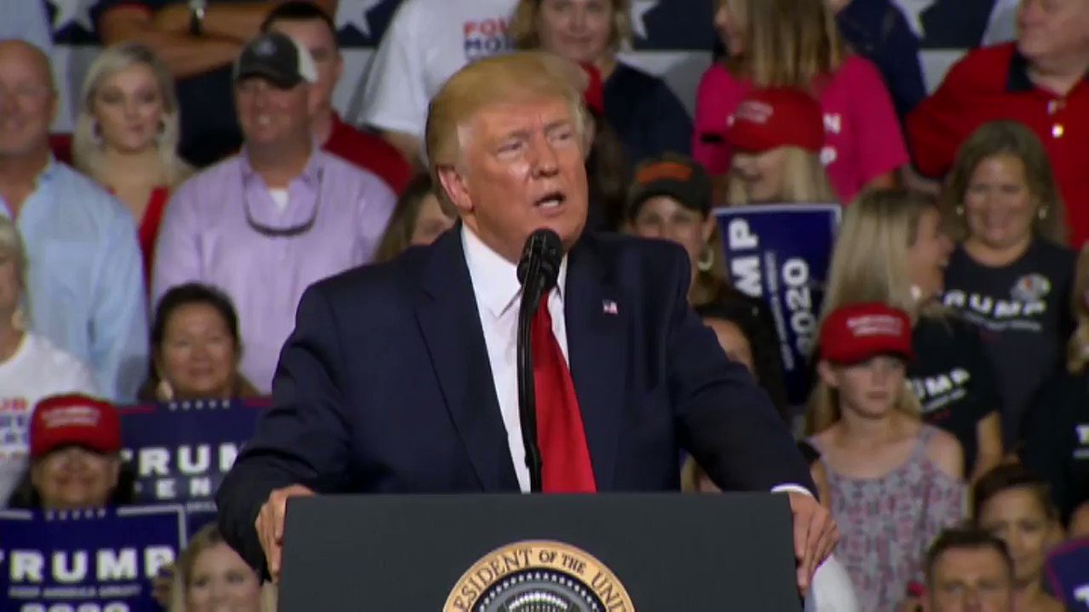 #AmericaFirst- @RealDonaldTrump: “So Cortez also, she said essentially Nazi’s are running concentration camps…If the Democrats would give us a few votes we could solve the immigration problem.” #MAGA #Dobbs