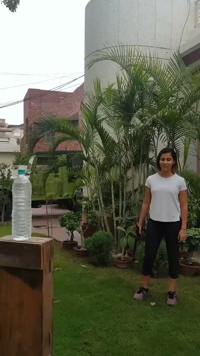 Had a great time putting my shooting skills to new use. Didnt know I could open bottles with my pistol. Think differently, do different and #beunlimited@EdelweissFin Here is my version of the #BottleCapChallenge ๐๐ค