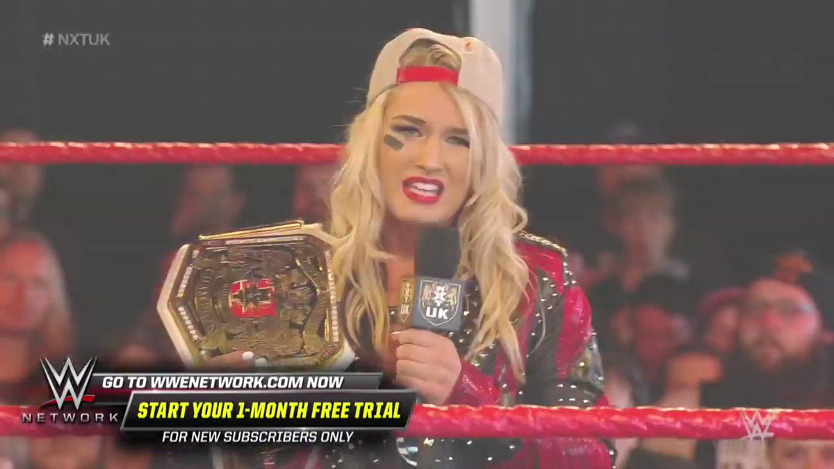 OFFICIAL: #NXTUK #WomensChampion @tonistorm_ will defend her Title against @Kay_Lee_Ray at #NXTUKTakeOver: Cardiff!