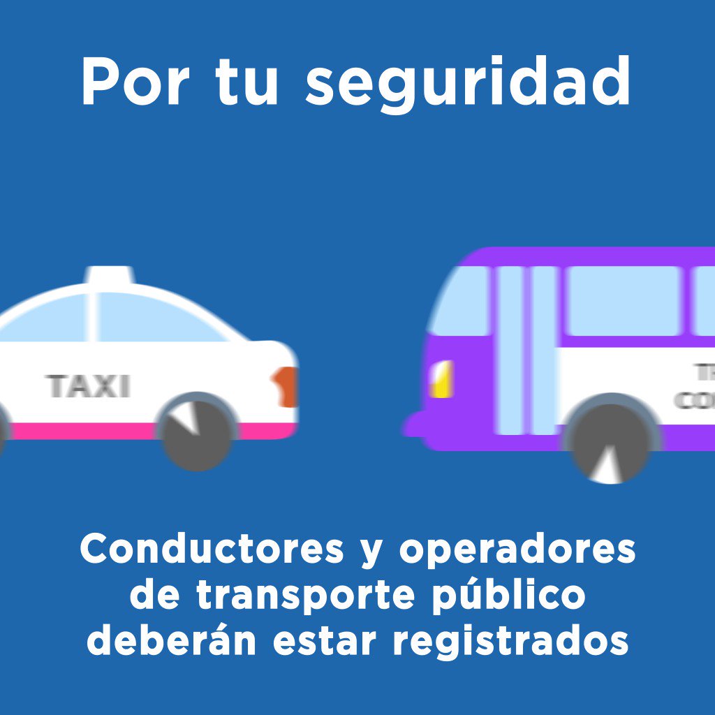 Vamos por un transporte seguro para todas y todos. Conoce el “Programa de Registro de Operadores de Transporte Público en la Ciudad de México”. #CiudadSegura