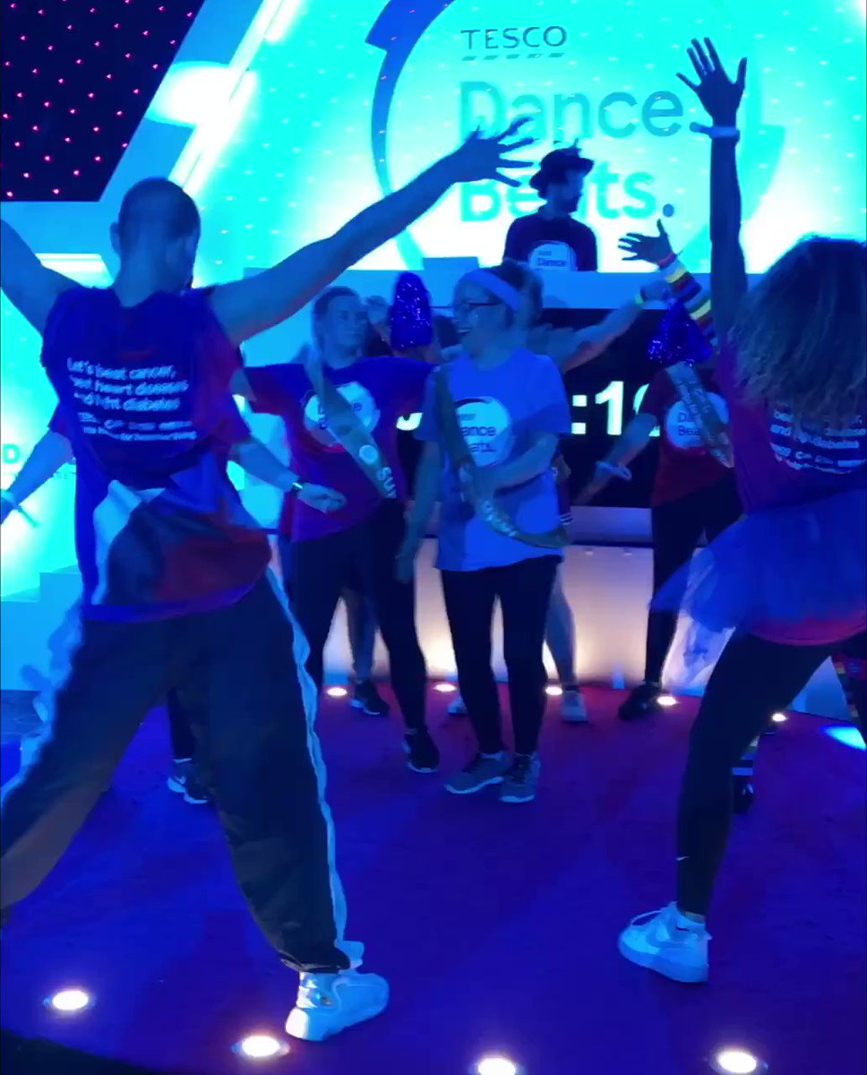 💃 🕺 The #TescoDanceBeats world record attempt is well underway. Remember, upload a video of your moves with the hashtag #TescoDanceBeats and @Tesco will donate £10 to support vital work done by us, @DiabetesUK and @TheBHF! You can also text DANCE to 70507 to donate £5 🙌