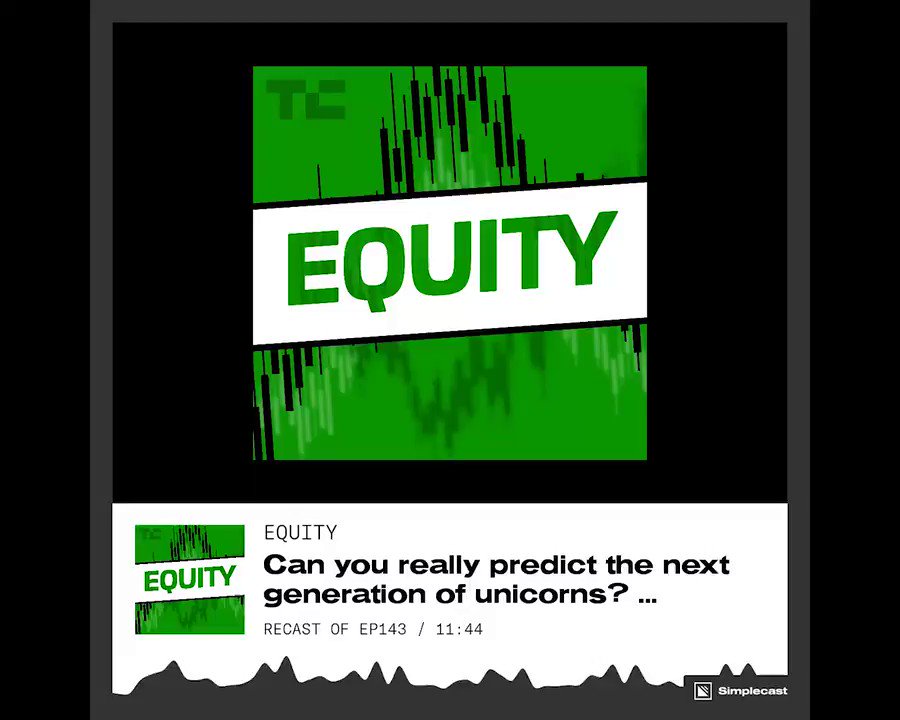 On this week's episode of #EquityPod, @alex and @kateclarktweets ask 'Can you really predict the next generation of unicorns? Listen to the full episode here: https://tcrn.ch/2Y0XlrO