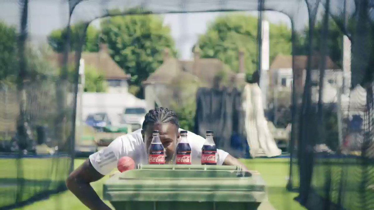 Check out this ♻ version of the #bottlecapchallenge for Coca-ColaWhen you recycle your empty bottles, remember to keep the cap on!#challengeaccepted #recycle #cricket #ad