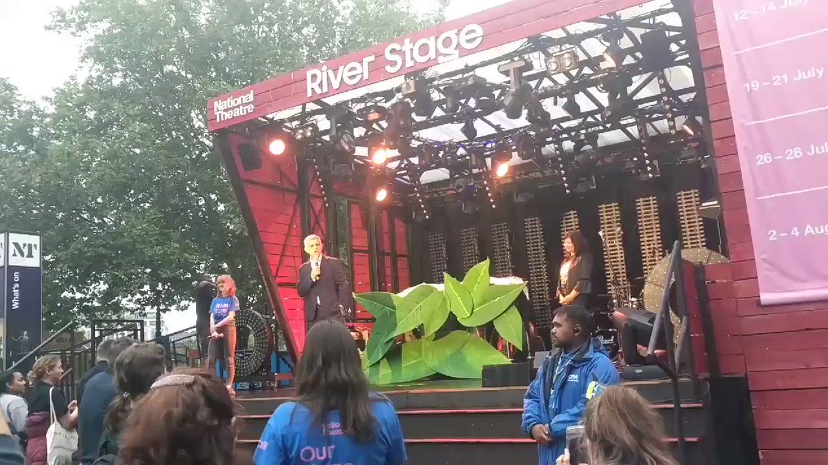Mayor of London @SadiqKhan shares that #London is becoming a #NationalParkCity on Monday - and that there are over 300 events are taking place as part of the first National Park City Festival.. with lots of free performances on the @NationalTheatre river stage this weekend!