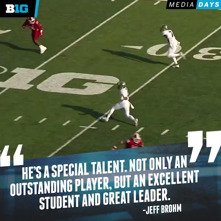 Consensus All-American Rondale Moore is primed and ready for another huge year with @BoilerFootball.
#B1GFootball x #B1GMediaDay