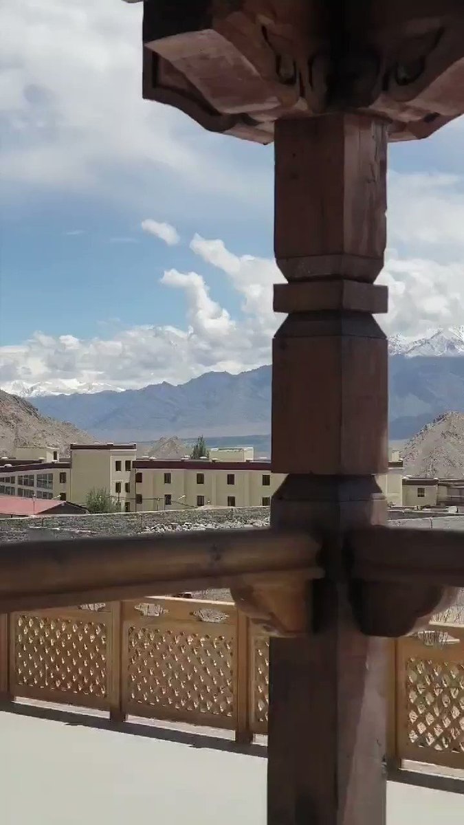 Reached Leh to attend the Closing Ceremony of Ladakh School Olympics under @kheloindia at Leh, Jammu & Kashmir.