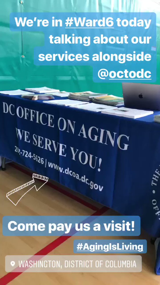 #Currently at the Arthur Capper Community Center in #Ward6 sharing about our services & programs, alongside @OCTODC. #StopBy for some great information! 📓 – at Washington Navy Yard