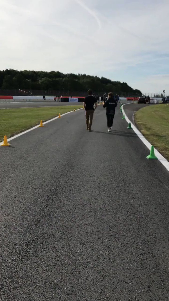 GOOD MORNING FROM @FormulaStudent ☀️ Drivers are taking a quick walk of the Endurance course before the day begins 💪 #FS2019