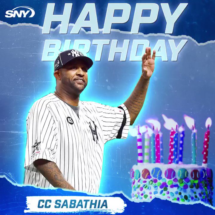 Happy birthday to CC Sabathia!  