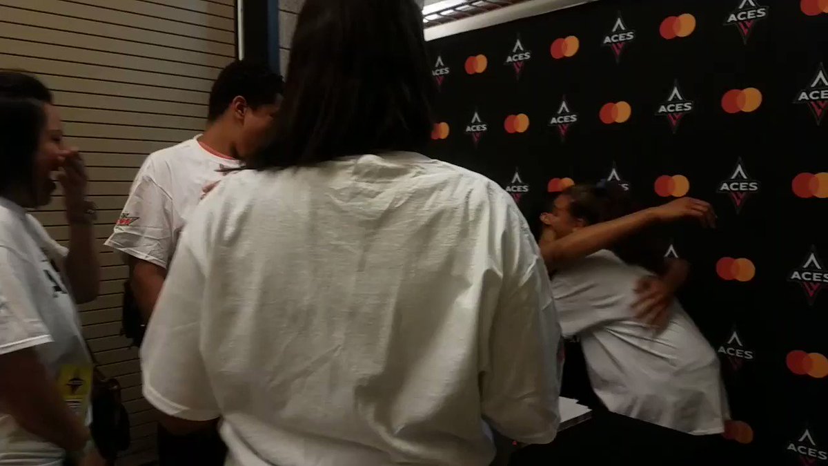 Day. Made. This young fan couldn't hold back tears while meeting @ecambage ❤️(via @LVAces)