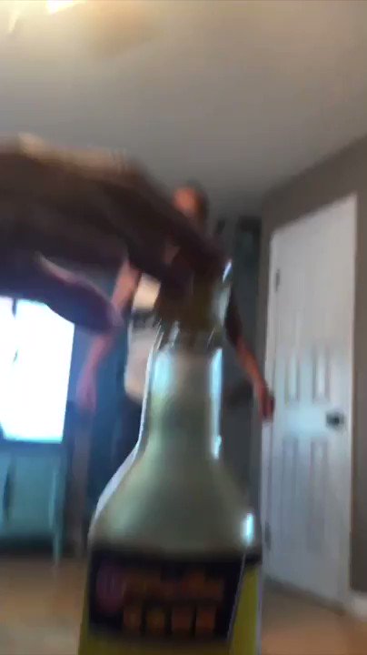 My dad does the #BottleCapChallenge Iโve never laughed so hard!!!