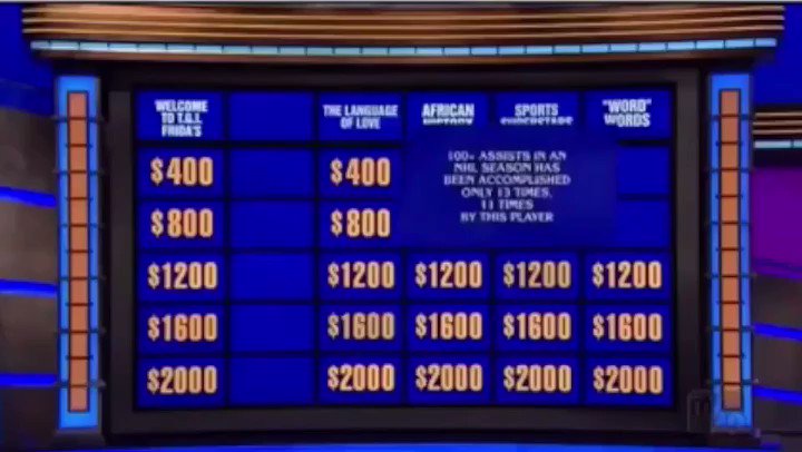 Happy Birthday Alex Trebek!
(I love how he says oh no ).   
