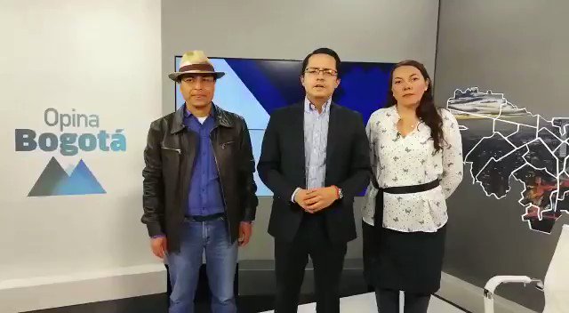 El programa #OpinaBogotá, de @CanalCapital, se suma a la iniciativa 'Un líder en mi lugar'. Por eso, la emisión de hoy a las 8:30 p.m. será presentada por dos líderes sociales: Sonia Enciso Quevedo y Gerardo Jumí. @DanielSamperO @ONIC_Colombia