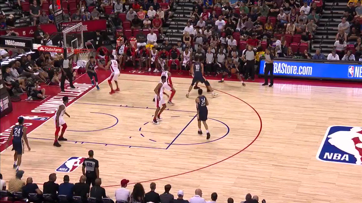 To tip off #NBADunkWeek, we highlight @PelicansNBA's rookie @hayes_jaxson's ๐ฅMONSTER SLAM๐ฅ from @NBASummerLeague! #NBARooks