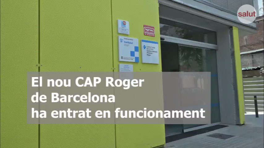 #Sabiesque ja funciona el nou #CAPRoger 🏥 del barri de #Sants - #Badal @apicsbcn ?
Vine a fer-hi una passejada de la mà de professionals 👩⚕👨⚕ que hi treballen 🙌🏻 🔝
Som-hi! 🎥
#atencióprimària @icscat
#ConstruïmlaSalutdelFutur
http://salutweb.gencat.cat/ca/inici/nota-premsa/?id=372342 …