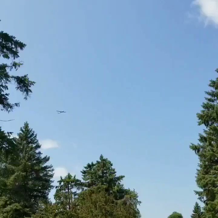 Non #rugby related, but in Oshkosh, #Wisconsin going on this week is the BIGGEST airshow in the world in Air Venture @EAA. We're diggin the view of all the sweet rides like this one high flying over northeast, Wisconsin this week. #airventure #airventure2019 #fly #flying #airshow