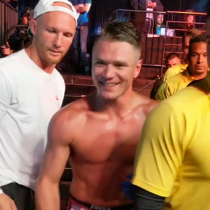 Celebrating with his friends and family. @CWadeMMA is headed to Vegas for the #PFLPlayoffs.