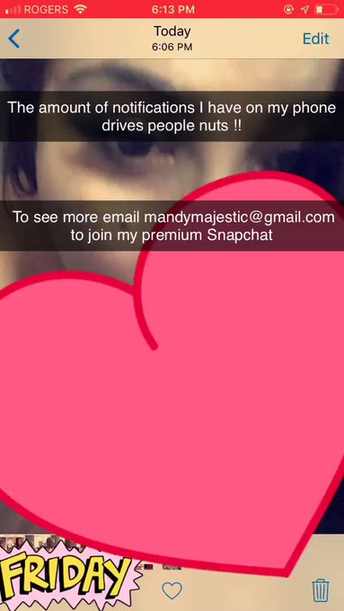 Mandymajestic@gmail.com to join my premium Snapchat https://t.co/XUOpcgf8m0