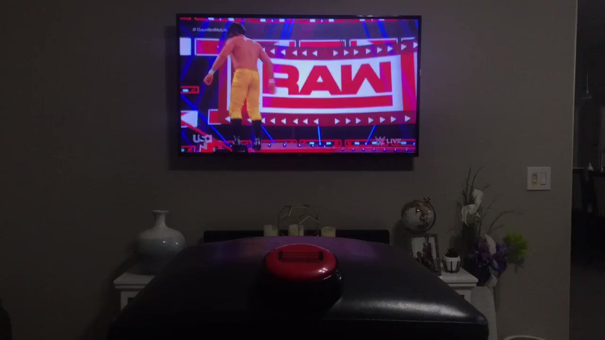 Andrade with the double back flip! That was awesome👏🏻👏🏻👏🏻👏🏻👏🏻Smark Button available now!http://Smarkbutton.com #wwe #raw #andrade #nxt #nxtuk #ajstyles
