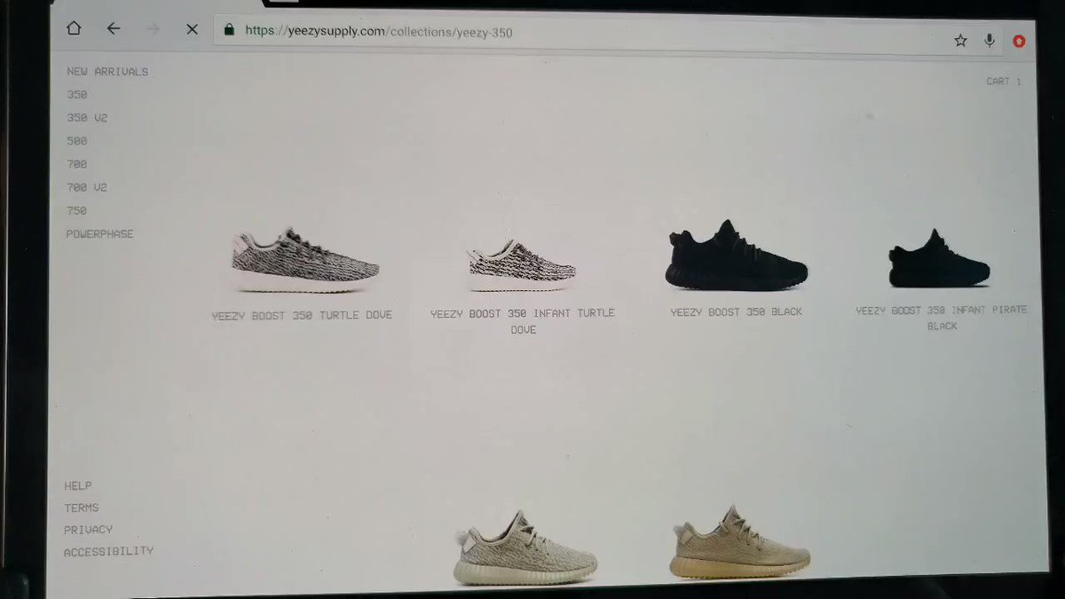 https yeezysupply com collections new arrivals footwear