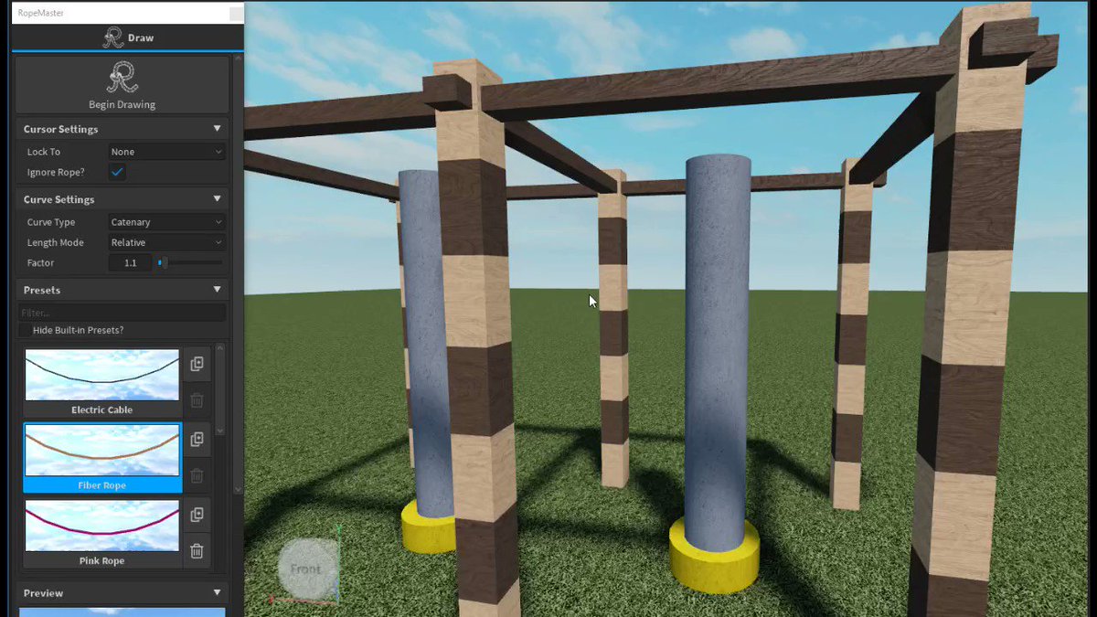 Xaxa On Twitter Hey I Ve Released A Working Version My Rope Plugin You Can Get It Here Https T Co 3v8b56hvcp Roblox Robloxdev - roblox rope plugin