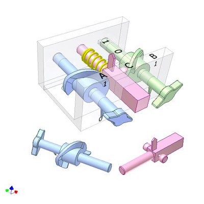 Mechanical OR Logic Gate