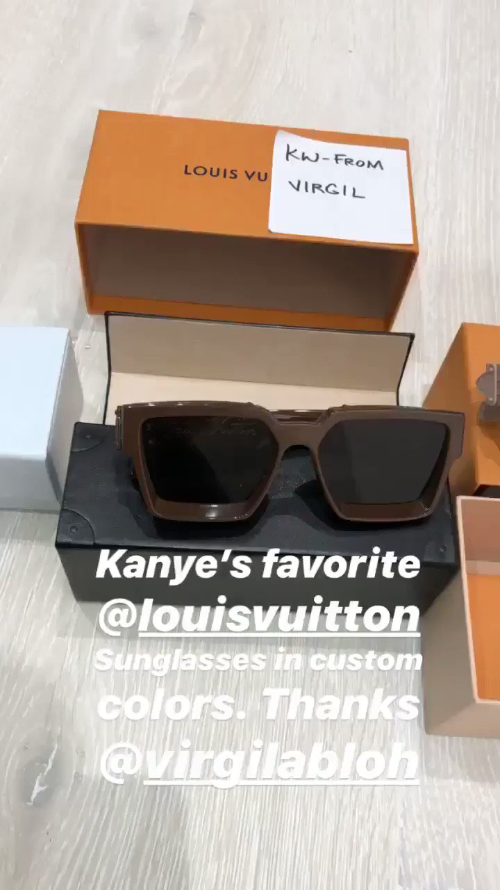 TeamKanyeDaily on X: Custom LV 1.1 Millionaires Sunglasses from
