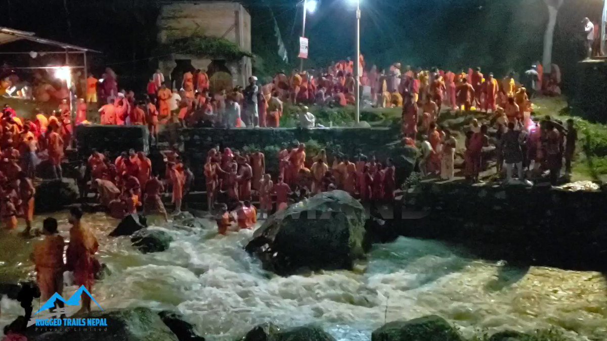 Bolbam in Kathmandu, Nepal. The Month Sharwan is significant for Hindu devotees and they worship Lord Shiva. Monday people goes to the river to take bath and carry water to put on shiva Lingam. https://www.ruggedtrailsnepal.com #Nepal #Kathmandu #bolbam #shiva #culturetrip #travel #hike